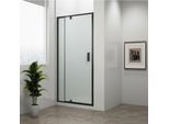 Easy Black Porta Doccia A Bilico 880-1020 Mm, Vetro Brick