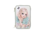 Depesche 3-Fach Federtasche Mit Stickerei Summer Feeling Inkl. Stifte Topmodel 7,5 X 13 X 20 Cm