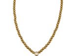 Kette Mit AnhäNger Firetti "Schmuck Geschenk Edelstahl Halsschmuck Halskette Kugeln", Gold (Gelbgoldfarben, Kristallweiß), Halsketten, Damen, Edelstahl, L: 43 B: 6Mm, Made In Germany - Mit Zirkonia (Synth.), B:6Mm