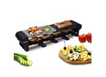 Raclette Thurgau Di Design In Acciaio Inox Syntrox Con Griglia E Pietra Calda Per 4 Persone