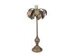 Candeliere Clayre & Eef Ø 30X67 Cm Foglie Di Ferro Color Argento