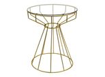 Tavolino Clayre & Eef Ø 50X60 Cm Metallo Color Oro