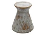 Portacandele Clayre & Eef Ø 14X16 Cm In Ceramica Grigia