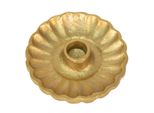 Portacandele Clayre & Eef Ø 11X3 Cm Alluminio Color Oro