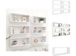 Vidaxl Mensole A Cubo 6 Pz. Bianco 60X15X23 Cm Materiale A Base Di Legno - Mensole A Muro