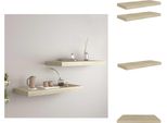 Vidaxl Mensole Da Parete Galleggianti 2 Pz. Mdf Color Rovere 60X23,5X3,8Cm - Mensole Da Parete