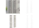 Vidaxl Portabottiglie Da Parete Per 10 Bottiglie 2 Pz. Metallo Bianco - Portabottiglie - Portabottiglie Da Parete - Portabottiglie Da Parete