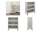 Vidaxl Credenza Grigio Cemento 69,5X32,5X90 Cm In Legno - Credenza - Credenze - Armadio - Armadio Portaoggetti