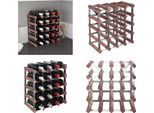 Vidaxl Portabottiglie Per 20 Bottiglie In Pino Massiccio Marrone - Portabottiglie - Portabottiglie - Supporto Per Vino - Portabottiglie