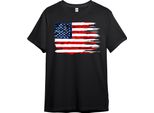 T-Shirt Paulgos Da Uomo "American Flag"", Bandiera, America, Usa, Stati Uniti, America"