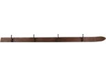 Clayre & Eef Appendiabiti Da Parete 4 Ganci 170X8X12 Cm Legno Marrone