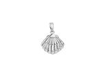 KettenanhäNger Vivance "925/- Sterling Silber Rhodiniert Muschel", Weiß, SchmuckanhäNger, Damen, One-Size, Silber 925 (Sterlingsilber), 1,3 G, KettenanhäNger