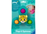 Lernspielzeug RAVENSBURGER Play+ Pop-it Spinner: Leopard, bunt, Lernspielzeug, KinderB:13,5cm H:13,5cm L:7cm, B:13,5cm H:13,5cm L:7cm