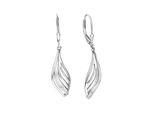 Paar OhrhäNger Vivance "925/- Sterling Silber Rhodiniert Glanz/Matt", Weiß, Ohrringe, Damen, One-Size, Silber 925 (Sterlingsilber)