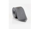 Krawatte MONTI LUIGI, Damen, grau, Seide, Krawatten, aus reiner Seide mit edler Twill-Struktur – 7 cm breit