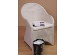 Rattanstuhl Home Affaire "Lukas", Weiß, StüHle, Rattanstuhl