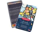 Derwent Studio Art Crayons, 12 Pezzi In Scatola Di Metallo