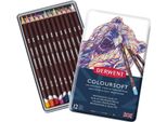 Pastelli Artistici Derwent Coloursoft, 12 Pezzi In Scatola Di Metallo
