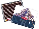 Pastelli Artistici Derwent Coloursoft, 24 Pezzi In Scatola Di Metallo