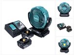 Ventilatore A Batteria Makita Dcf 102 Rg 18 V 18 Cm + 2X Batteria Ricaricabile 6,0 Ah + Caricabatterie