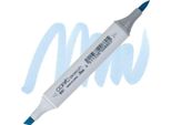 Copic Sketch Bifacciale Pennello E Scalpello, B91 Blu Grigiastro Pallido