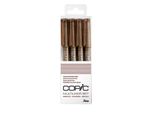 Copic Multiliner Marrone 4 Pezzi Assortiti.