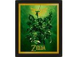The Legend Of Zelda - Link - Stampa Poster 3D Con Cornice