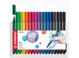 Stabilo 488/18-01 Penne Con Punta In Fibra Stabilo Pointmax, Confezione Da 18 Pezzi, Nuovi Colori