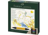 Faber-Castell 162010 Pitt Artist Pen Doppio Pennarello - Confezione Da 10 Pezzi, Assortiti