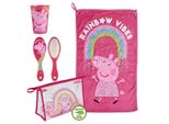 Borsa Da Toilette Con Accessori Peppa Pig 4 Pezzi Rosa (23 X 16 X 7 Cm)