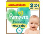 Pampers® 8700216251259 Pampers® Windeln Harmonie™ GrößE Gr.2 (4-8 Kg) FüR Neugeborene (0-3 Monate), 204 St.