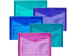 Busta Portadocumenti Twin Pocket A4 Con Doppia Tasca Electra Colori Assortiti Confezione Da 5