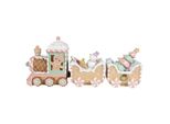 Clayre & Eef Decorazione Natalizia Treno 45X12X19 Cm Plastica Beige