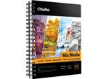 Sketchbook Ohuhu Mix Media 254X193 Mm, 62 Fogli
