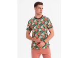 Ombre Clothing T-Shirt Da Uomo A Maniche Corte Dana Nero S