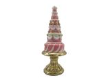 Clayre & Eef Torta Decorativa A Figure Ø 8X 21 Cm Poliresina Rosa
