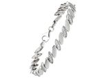 Armband Jobo, Silber (Silber 925, Weiß), ArmbäNder, Damen, 19Cm, Silber 925 (Sterlingsilber), Armband, 925 Silber Matt Mit 52 Zirkonia 19 Cm