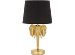 Mauro Ferretti Lampada Da Tavolo Elefante E27 Ø 25X43 Cm Oro Nero