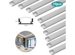 Jopassy 10X1M Profilo Led In Alluminio Profilo Led In Alluminio Binario In Alluminio Modelli Interni Per Strisce Led Apparecchio Anodizzato Forma A U