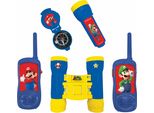 Set Super Mario Adventure Con Walkie Talkie Fino A 120 M, Binocolo E Bussola