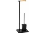 Portascopino In Metallo Nero Ba72129 Andrea House