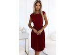 Numoco Mini Abito Donna Lila Rosso Scuro Xs