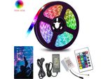 Jopassy 1M Led Strip Set, Striscia Led Rgb 5050 Smd, Striscia Led 30 Led, Led Non Impermeabile (IP20), Con 24 Pulsanti Di Telecomando