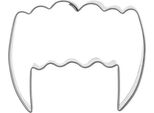 Tagliabiscotti Orion Tagliabiscotti Tagliabiscotti Per Biscotti Denti Di Vampiro Di Pan Di Zenzero 5,5 Cm