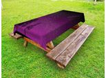 Abakuhaus Tovaglia Viola Scuro Per Esterni, Contorno Notturno Con Una Stella Cadente Al Calar Della Notte, Viola, 145X210 Cm