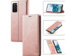 Galaxy S20 Fe Custodia In Pelle Con Funzione Stand E Portacarte, Custodia Con Design A Portafoglio Per Samsung Galaxy S20 Fe Rosa