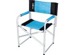 Brunner - Sedia Da Regista Bravura Azzurro - Carico Massimo 100 Kg - Dimensioni 60 X H46 X H83 Cm. Carico: 100 Kg - Dimensioni: 60 X 47 X H46/83 Cm