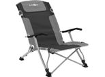 Brunner - Spiaggina Bula Xl Nera - Carico Massimo 102 Kg - Dimensioni 61 X 74 X H87/31 Cm. Carico: 102 Kg - Dimensioni: 61 X 74 X H87/31 Cm