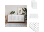 Vidaxl Ante Dell'armadio A Doghe 4 Pezzi Bianco 61,5X39,4 Cm Legno Massiccio - Ante Dell'armadio