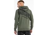 Felpa Con Cappuccio Da Uomo Regular Fit Maywick Olive/Black L Lonsdale